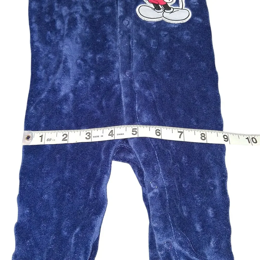 Disney Baby Boys Mickey Mouse Sleeper Blue Size 0-3m
